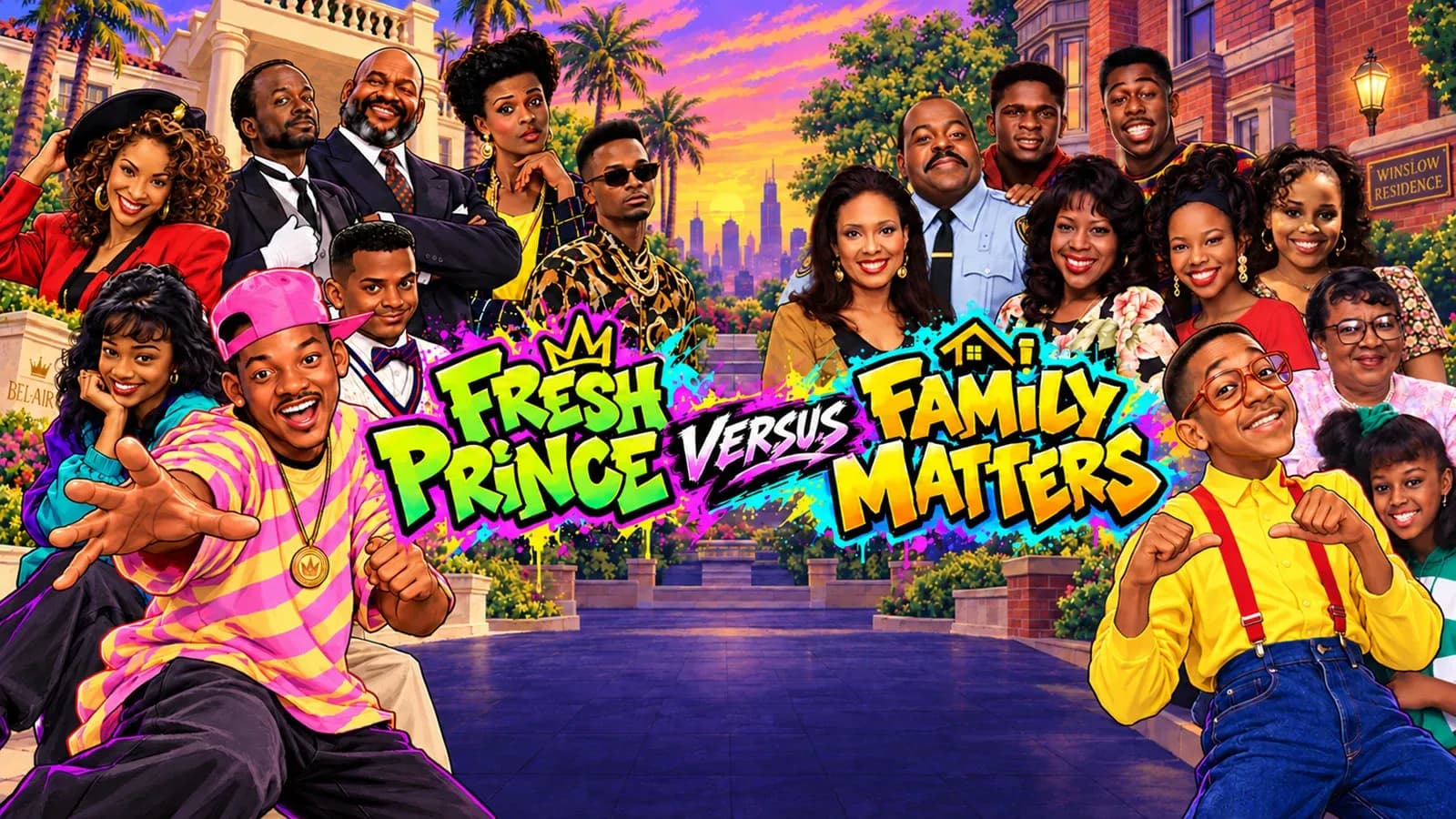 Fresh Prince versus Family Matters, one of the current early-access games